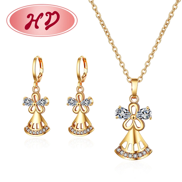 2020 China Wholesale Wedding Gift Fashion 18K Gold Plated Jewelry Set