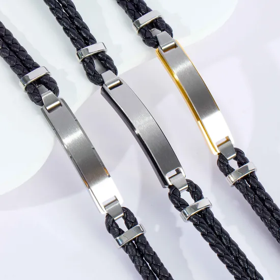 Custom Stainless Steel 316L Medical Logo Bracelet Watch Strap Engraved Bracelet