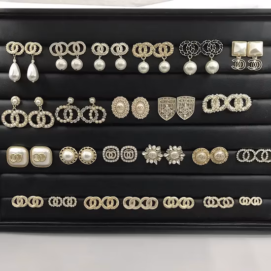 Wholesale Luxury Jewelry Famous Brand Stud Earrings Gucci′ S Gg Women Inspired Designer Earrings Popular Brand Hoop Earring