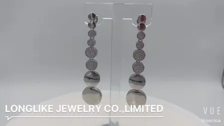 Fashion Sterling Silver Jewellery Hoop Stud Earring