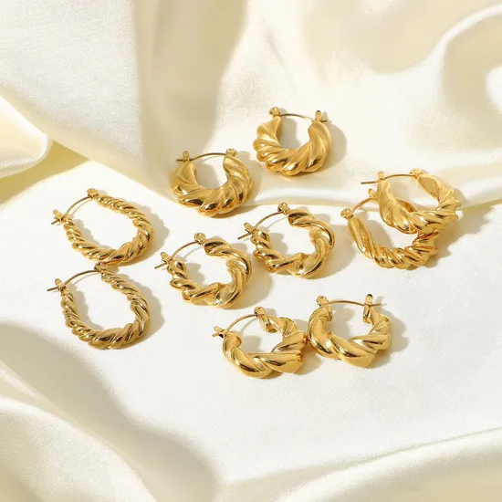 Manufacturer Custom Hoop Earring Stainless Steel Jewelry, Gold Hoop Earrings, Earring Charms