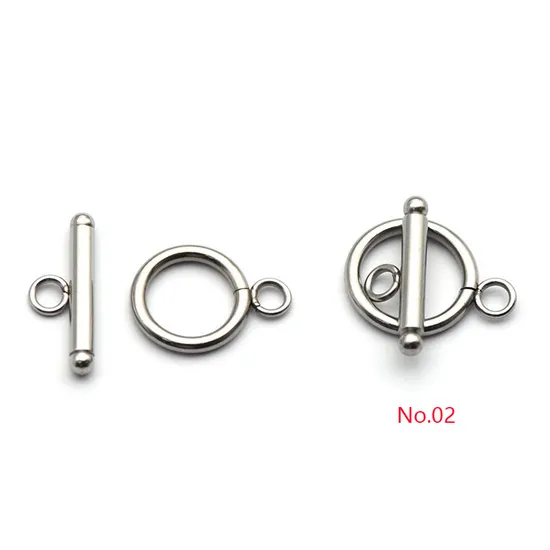 Wholesale Polish Stainless Steel Ot Clasps Connector DIY Necklace Bracelet Jewelry Accessories 