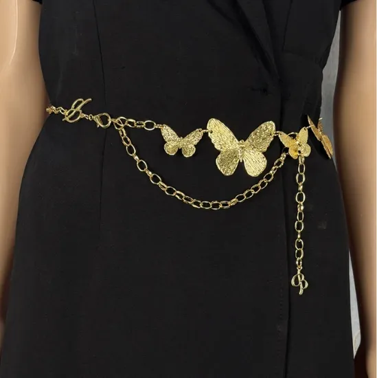 Creative Exaggerated Metal Single Layer Pants Chain Body Chain Hip Hop Punk Butter