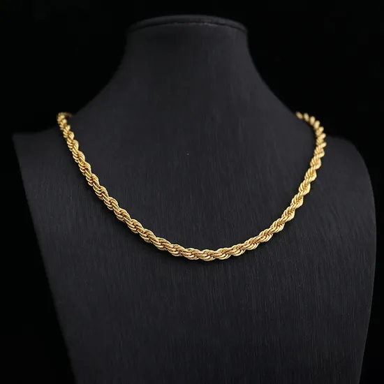 Gold Hip Hop Necklace Chain Waist Silver Mens Body Filled Men Chain Manufacturer Rope Link Stainless Steel Chain 