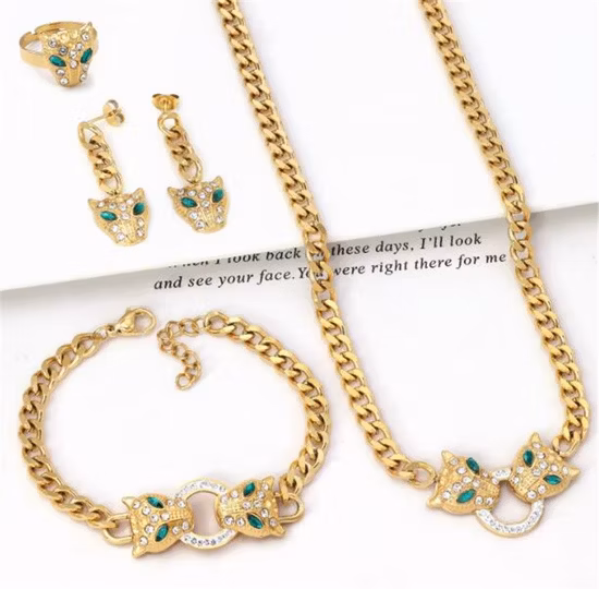 Best Design Gorgeous Women Fashionable Indian Gold Fashion Jewelry Set