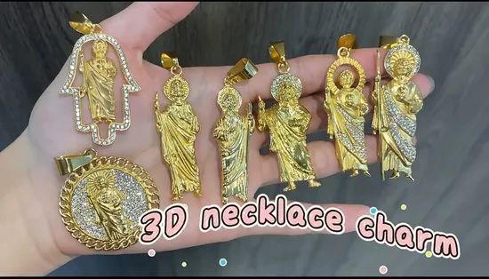 3D Design Mens Jesus Pendant Cross Pendant Custom Metal Pin Steel Fashion Jewelry Pendants for Necklace 