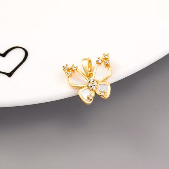 Rhomboid Zircon Aristocratic Wind Pendant Earrings Necklace Accessories DIY Accessories